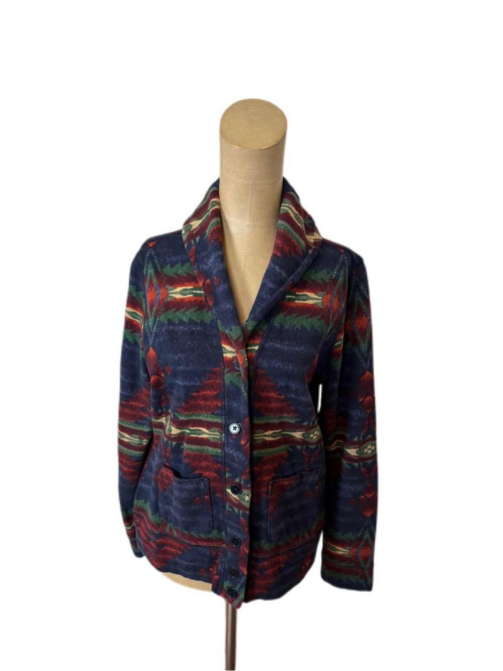 Lauren Ralph Lauren shawl cardigan Aztec Southwestern Size medium